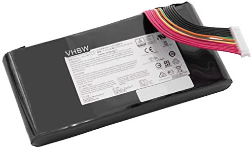 vhbw 1x Batterie Compatible avec MSI GT80 Titan SLI-071, GT80 Titan SLI-253, GT83, GT80 Titan SLI-009 Ordinateur Portable (5225mAh, 14,4V, Li-ION)