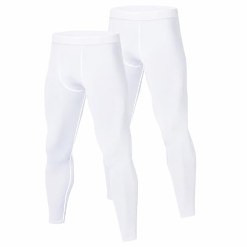 Towintec Men’s Compression Pants Athletic Quick Dry Running Leggings 2-Pack