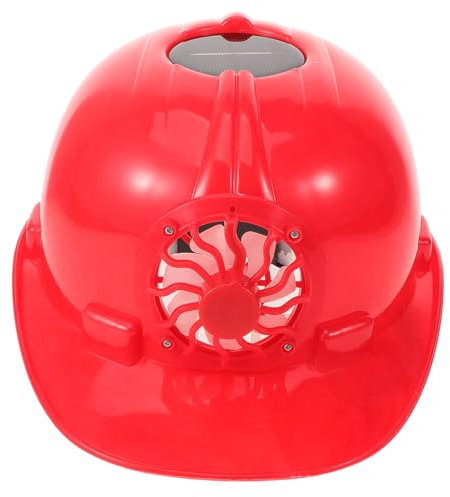 Homoyoyo Solarhelm-Bauschutzhelm Solarpanel-Aufhängungsschutzhelm Mit Ventilatoren Arbeitsschutzhelm Für Transport Und Bergbau Heimwerken Gelb