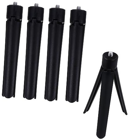 ULDIGI 5pcs Mini Tripod Stand for Cameras Tabletop Broadcast Tripod Screw Compatible and Smartphones Stable Design for Filming and Photography