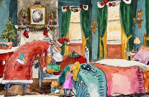 100 Piece Jigsaw Puzzle Santa’s Christmas Delivery Puzzle – 100-Piece Holiday Jigsaw for Kids & Families – Perfect Christmas Eve