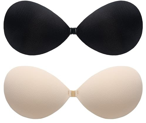 BALIWELL Klebe-BH Push-Up, trägerloser, rückseitiger Hebe-BH für Damen, B Cup