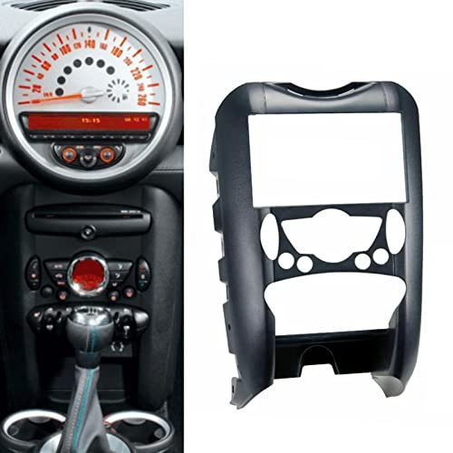 FFBHBLD Façade d'Autoradio 2-DIN pour BMW Mini Cooper R55 R56 R57 2007-2014, 173 x 98mm - Double DIN Radio stéréo Adaptateur DVD Dash Entourée d'Installation Kit de Garniture