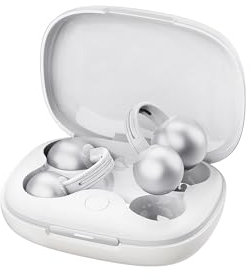 mojawa StarClip Cuffie Clip-On Open-Ear Wireless Bluetooth, Suono Panoramico 4D, Vestibilità Leggera e Sicura, Microfono con Cancellazione del Rumore, IP54 Resistente all'Acqua, Argento