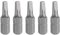 QUARKZMAN 5Pcs Embout de Tournevis Carré R2 1/4 Tige Hexagonale 25mm/1 Longueur Magnétique 4 Pointes Embouts Hexagonaux Acier S2 Qualité Industrielle Électrique 4.5mm Tige