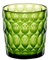 Guzzini - Vanity, niedriges Glas, Dekor 1, grüne Seerose, aus Bio-based SAN und Bio-based SMMA - ACQUA