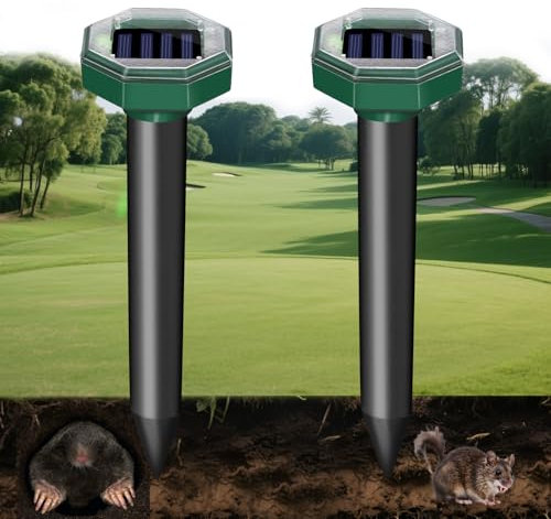 Solar Maulwurf Vertreiber Testsieger, Ultraschall Wühlmaus Vertreiben, Haustierfreundlich gegen Maulwürfe, Wühlmäuse & Gartennagetiere