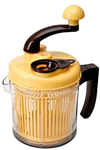 Kitchen Gadgets - Molinillo de acero inoxidable, cortador de verduras, manual, fácil de limpiar, picadora de alimentos, máquina de frutas