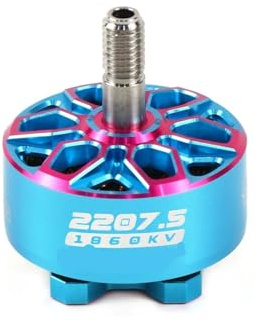 Kompatibel mit AXISFLYING, BANDO 2207 .5 1960KV FPV Brushless-Motor 6S Lipo 5mm Abtriebswelle for 5-Zoll Freestyle Cinema Drohnen Teile(1PC 1860KV)