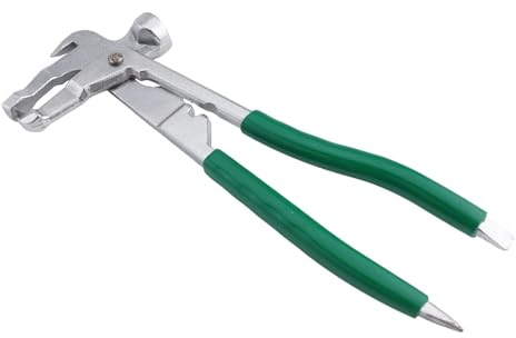 FACAIIO Auswuchtgewichtszange, Hammer, Autoreifen, Felgenreparatur und Wartung, 245 mm, Werkzeug aus legiertem Stahl mit grünem Griff