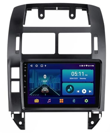 Radio de Coche de 9 Pulgadas para Volkswagen Polo Mk4 2004-2009 Radio GPS Inalámbrico Carplay Android Auto - Android 15, Controles en el Volante, FM Plug and Play(1012 8 Core 4G+WiFi 12+256GB)