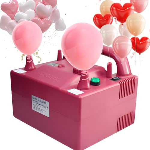 Pompa elettrica per palloncini con doppio ugello, timer e controllo della velocità per un gonfiaggio rapido a feste e matrimoni