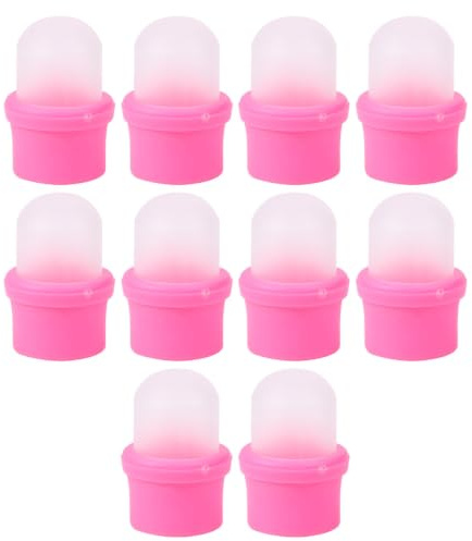 FOYTOKI Coperchi per Rimozione Unghie 10 Pezzi in Pp per Manicure, Comodi da Indossare, per Rimozione Uv, Accessori Pratici per Home Spa Unghie