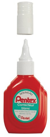 PENTEL Corrector líquido sistema de válvula vial de 18 ml PENTEX