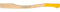 OCHSENKOPF OX E-94 H-0800 Ersatzstiel, Hickory, Kuhfuß, 800 mm, Gelb