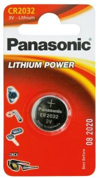 Panasonic Lithium CR2032-1GUE, 3V, 220mAh, Lithium