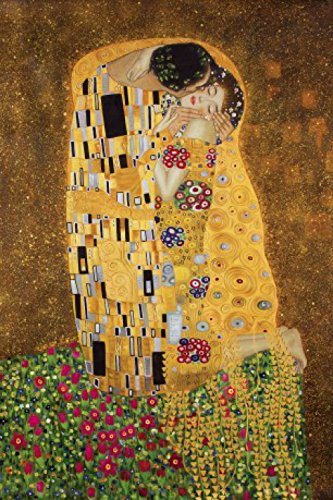 1art1 Gustav Klimt Der Kuß II Selbstklebende Fototapete Poster-Tapete 180x120 cm