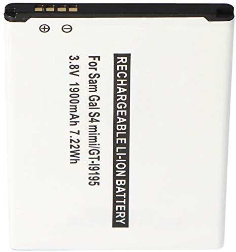 AccuCell Batterie Compatible avec Samsung Galaxy S4 Mini i9190, GT-i9192, Batterie, GT-i9195, GT b500be