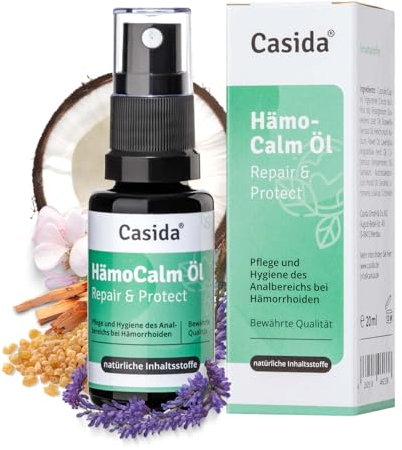 Casida® HämoCalm Öl Repair & Protect gegen Hämorrhoiden und Afterjucken - zur Behandlung und Linderung von Hämorrhoiden Beschwerden