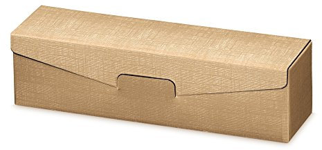 10 Stück Weinkarton, Weinverpackung, Flaschenkarton - Fineline Gold für eine Flasche Wein/Sekt
