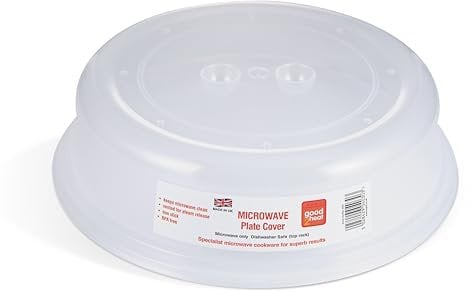 Good2Heat Microwave Plate Cover 27cm - BPA Free & Dishwasher Safe Microwave Cover For Food 27 x 27 x 6.5cm, Red