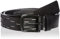 Diesel B-NIGHT Belt Gürtel Herren Echtleder Schwarz (Schwarz, 90 cm)