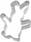Birkmann 1010718910 Ausstechform Knuddel-Keks, Hase, 10,2 cm, Kunststoff, Grau, 5 x 3 x 2 cm