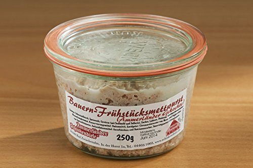 Bauern Frühstücksmettwurst im Weckglas | 200g | Herzhaftes Mett für den perfekten Start in den Tag