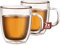 Maxxo Doppelwandige Thermo Tee Gläser 2 er Set 480 ml Wandstärke ca. 3 mm *Auch für Glühwein, Kaffee-Pot oder Suppen geeignet, Spülmaschinen fest, Mikrowellen geeignet