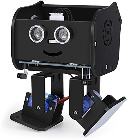 ELEGOO Penguin Bot Biped Robot Kit per Progetto Arduino con Tutorial di Montaggio, Kit STEM per Hobbisti STEM Giocattoli per Bambini e Adulti, Versione Nero V2.0