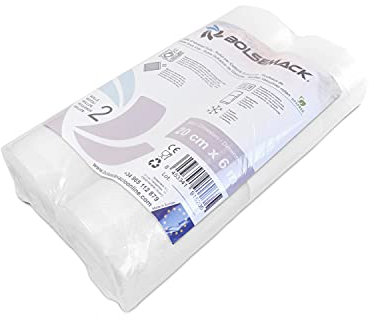 2 Vacuum Food Sealer Rolls (20 cm x 6 Meters (Boilable))