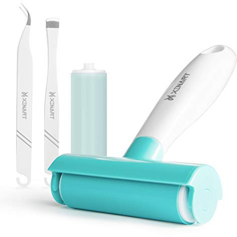 XINART Rubber Brayer Roller for Cricut/Silhouette/Brother Mats Remover Vinyl Paper Crafts, Washable Sticky Lint Rollers Tool Remover for Clothes/Furniture/Carpet/Couch