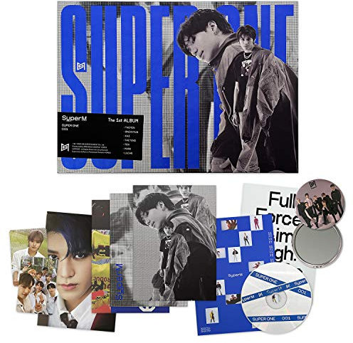SuperM 1st Album - SUPER ONE [ UNIT A ver. ] CD + Photobook + Booklet + Postcard + Folded Poster(On pack) + Photocards + FREE GIFT