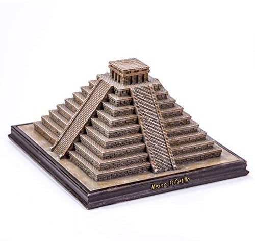 GGMWDSN Skulptur Deko, Maya Pyramid Simulation Kleine Ornamente, Architekturmodell Dekoration Ornamente, European Creative Home Crafts