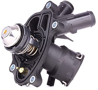 RIDEX 316T0179 Thermostat Kühlmittel Kühlwasserthermostat mit Gehäuse mit Dichtungen mit Temperatursensor 103°C Kompatibel mit MERCEDES-BENZ C-Klasse Limousine W204 A2712000315 A2712000215 A2712000115
