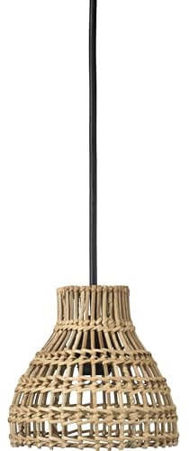 PR Home of Scandinavia Hängeleuchte Weidenkorb beige natur Sarah Outdoor IP44 E27 18cm mit Stecker