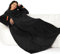 Winthome Coperta con Maniche - Coperta Pile Morbida e Calda, Plaid con Maniche con Velcro, Coperta Indossabile per Regalo Natalizio Donna Uomo, Risparmia Costi di Riscaldamento (Nero, 140x170cm)