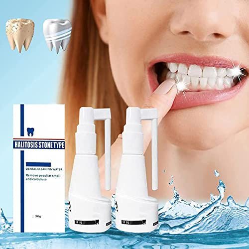 Nihexo 30ml Calculusfree Dissolving Dental Spray, Teeth Cleaner, Mouth Refreshing Spray, Plaque Remover, Intensive Stain Removal Toothpaste (2Pcs)
