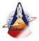 Spreadshirt NASA Space Shuttle Columbia Sticker Aufkleber, 10 x 10 cm, Transparent glänzend