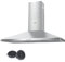 COMFEE' 90 cm Chimney Cooker Hood Class A+ Extractor Hood with LED and Recirculating & Ducting System Wall Mounted Range Hood 900 mm Extractor Fan kitchen with Carbon Filters