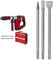 Einhell Marteau Démolisseur TE-DH 12 (1050 W, Fréquence de Frappe : 4100 trs/min, Câble : 400 cm, Mandrin SDS Max, Livré en Coffret avec Burin Pointu et Burin Plat) + Jeu de 3 burins