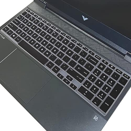 Keyboard Cover for HP Victus 15.6 Gaming Laptop 15z-fb200 15t-fa100 15-fb1013dx 15-fb2000nr 15-fb2063dx 15-fa0031dx 15-fa1093dx, HP Victus 16.1 16-r0073cl 16-s1023dx 16-e1797nr 16-d0097nr (Black)