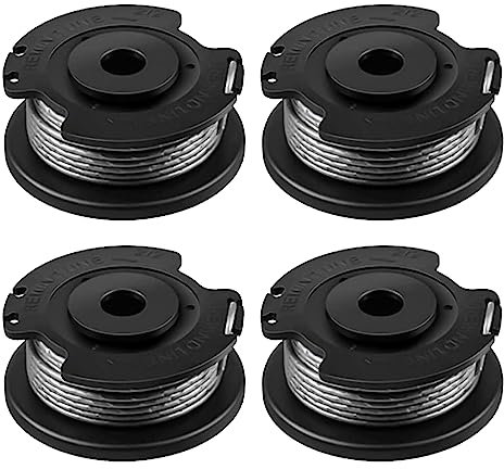 Odashen Lot de 4 bobines et fil de rechange pour débroussailleuse Bosch Easy Grass Cut 18 V 18 23 26 18-230 18-260 F016800569