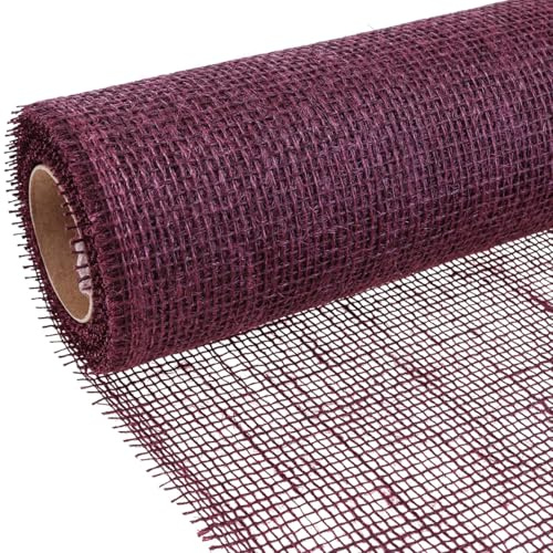Tischläufer Jute Juteband Tischband weinrot 30cm x 5m Dekoration Herbst Hochzeit