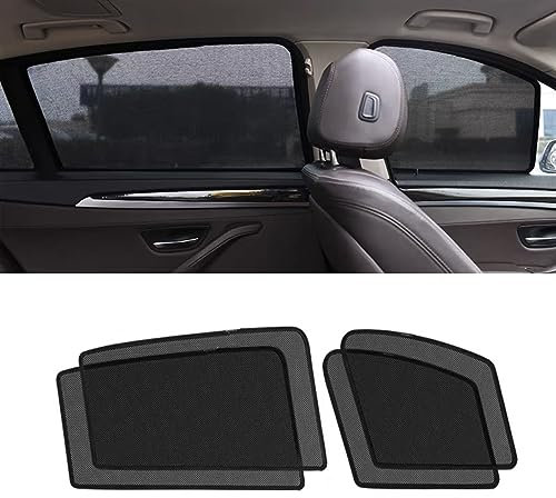 Auto Sonnenschutz Seitenscheiben für Audi Q5 SUV 8R 2008-2012 2013 2014 2015 2016 2017, Magnetisch Sonnenschutz Vorhang Wärmeisoliert Atmungsaktiv, Schützt Mitfahrer Und Kinder