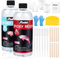 ABEIER Epoxidharz Set, 1890 ml/64 oz Epoxidharz mit Härter 1: 1 Verhältnis, Glasklar Gießharz mit Messbecher, Holzstäbchen, Pipetten, für DIY Schmuckherstellung, Handwerk, Holz, Aquarium (945ml x 2)