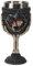Horror-Shop Eleganter Gothic Kelch mit Skelett Liebespaar 18,5cm als Halloween Tischdeko