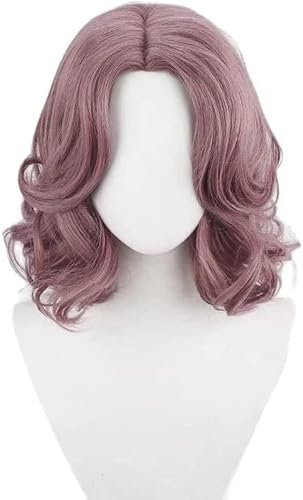HBYLEE Wig Anime Cosplay Anime Elden Ring Melina Cosplay Perücke, mittlere Punktzahl lockiges kurzes Haar for Halloween-Party-Perücken + Kappe[Farbe:One Color]