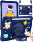SurgeCraft for Samsung Galaxy Tab S9 FE 5G Case 10.9” - Cute Astronaut Girls Boys Cover Kawaii Boys Women with Strap Handle Stand Soft Silicone Covers for Galaxy Tablet S9 FE Cases SM-X510/X516/X518