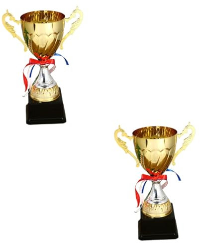 Yardwe 2 Pz Trofeo di Basket Trofei di Basket Giovanile Trofeo di Gioco Trofei e Medaglie Grande Coppa del Trofeo Festa Trofeo di Gara Trofeo Divertente Oro Personalizzato Statua Bambino